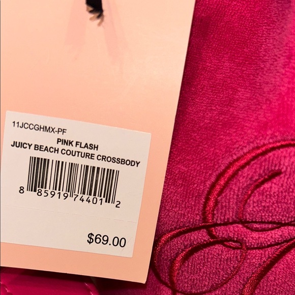 Juicy beach couture crossbody. Pink flash coloring - Picture 4 of 6